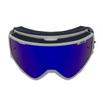 Ski, snowboard, motorcycling, cycling goggles, unisex, white frame, multicolor lens, O22WM
